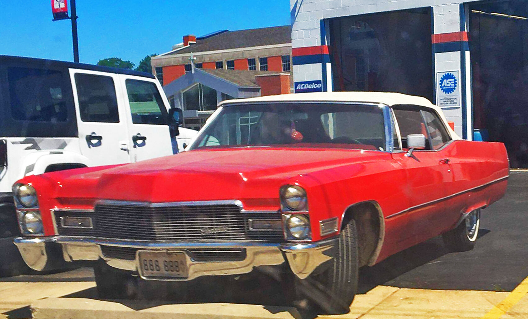 This ‘68 deVille convertible was spotted by TKCS-STL volunteer and car-spotter-in-training, Eddie, parked at Master Auto Repair in Collinsville, IL.